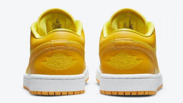 Nike Air Jordan 1 Low Tops Sko Til Mænd Gul