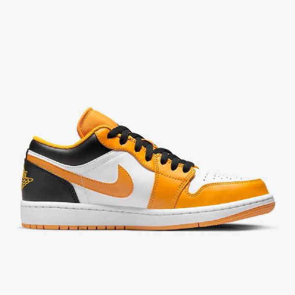 Nike Air Jordan 1 Low Tops Sko Til Mænd Gul Hvid Sort