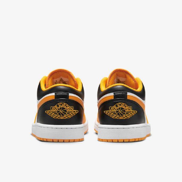 Nike Air Jordan 1 Low Tops Sko Til Mænd Gul Hvid Sort