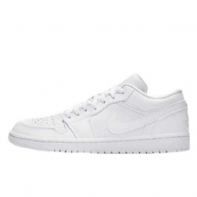 Nike Air Jordan 1 Low Tops Sko Til Mænd Hvid