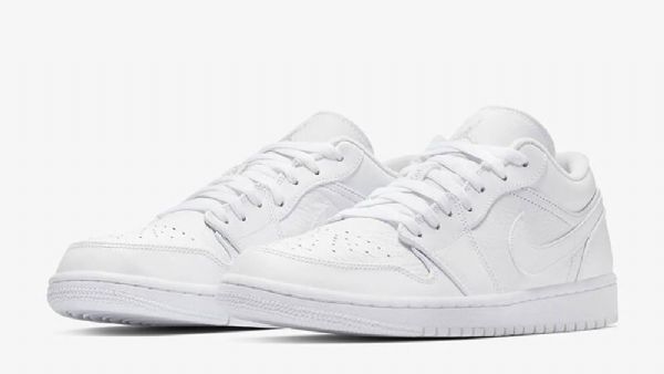 Nike Air Jordan 1 Low Tops Sko Til Mænd Hvid