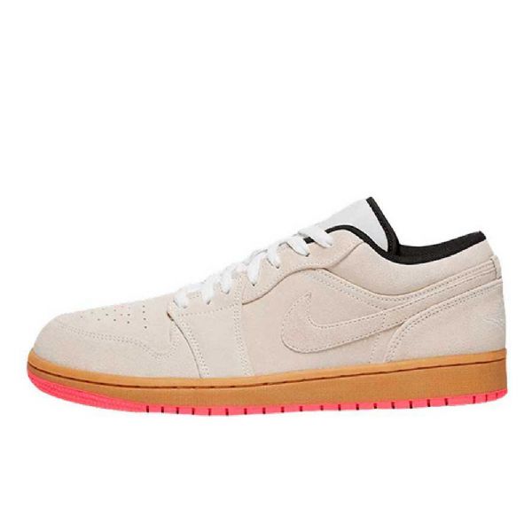 Nike Air Jordan 1 Low Tops Sko Til Mænd Hvid Gul