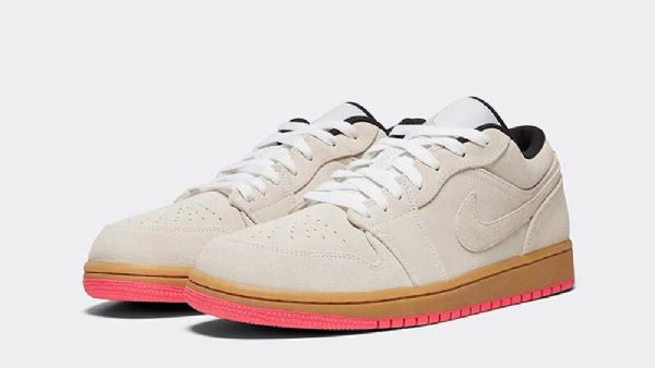 Nike Air Jordan 1 Low Tops Sko Til Mænd Hvid Gul