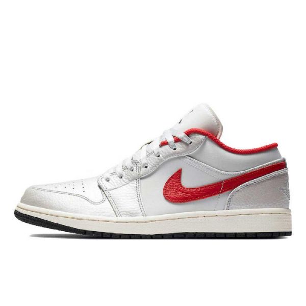 Nike Air Jordan 1 Low Tops Sko Til Mænd Hvid Rød