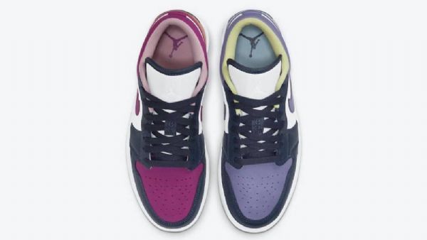 Nike Air Jordan 1 Low Tops Sko Til Mænd Lilla