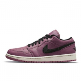 Nike Air Jordan 1 Low Tops Sko Til Mænd Lilla