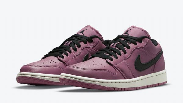 Nike Air Jordan 1 Low Tops Sko Til Mænd Lilla