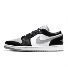 Nike Air Jordan 1 Low Tops Sko Til Mænd Lysegrå