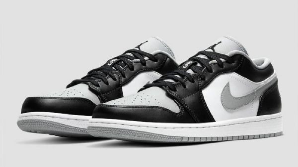 Nike Air Jordan 1 Low Tops Sko Til Mænd Lysegrå