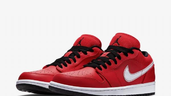 Nike Air Jordan 1 Low Tops Sko Til Mænd Rød