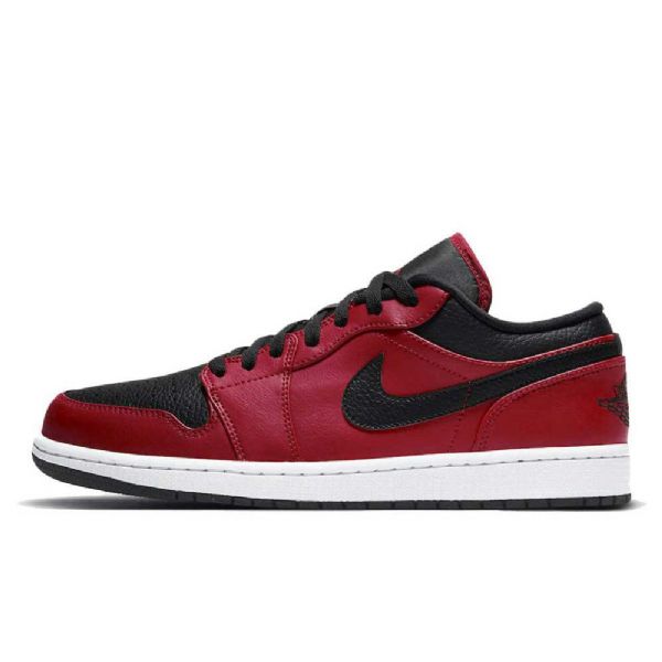 Nike Air Jordan 1 Low Tops Sko Til Mænd Rød Sort