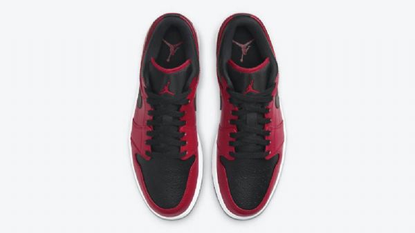 Nike Air Jordan 1 Low Tops Sko Til Mænd Rød Sort