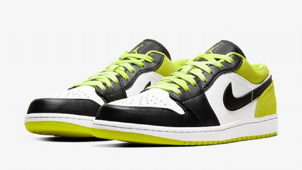 Nike Air Jordan 1 Low Tops Sko Til Mænd Sort