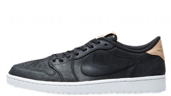 Nike Air Jordan 1 Low Tops Sko Til Mænd Sort