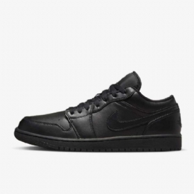 Nike Air Jordan 1 Low Tops Sko Til Mænd Sort