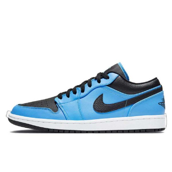 Nike Air Jordan 1 Low Tops Sko Til Mænd Sort Blå