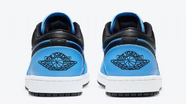 Nike Air Jordan 1 Low Tops Sko Til Mænd Sort Blå