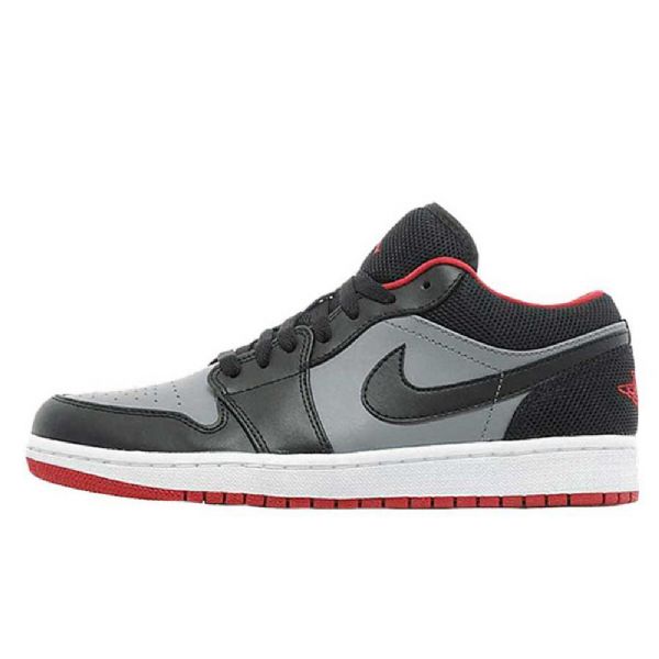 Nike Air Jordan 1 Low Tops Sko Til Mænd Sort Grå