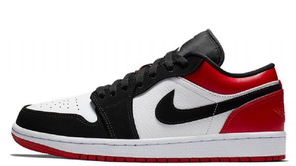 Nike Air Jordan 1 Low Tops Sko Til Mænd Sort Rød