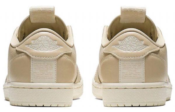 Nike Air Jordan 1 Low Tops Slip-on Retro Basketball Sko Til Kvinder Khaki