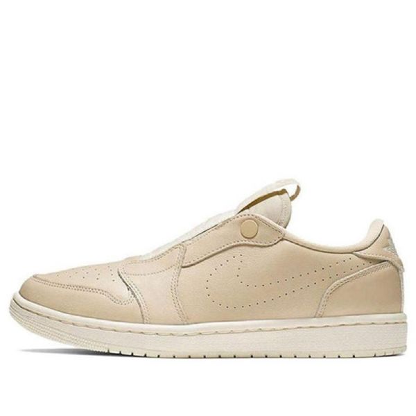 Nike Air Jordan 1 Low Tops Slip-on Retro Basketball Sko Til Kvinder Khaki