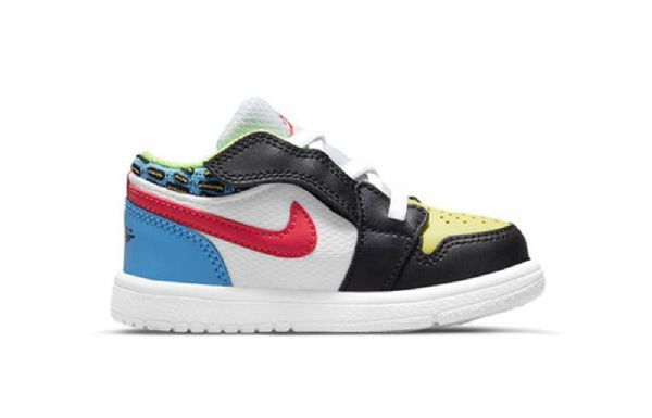 Nike Air Jordan 1 Low Tops Td Sko Til Børn Flerfarvet