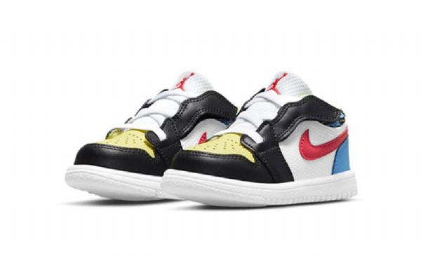 Nike Air Jordan 1 Low Tops Td Sko Til Børn Flerfarvet