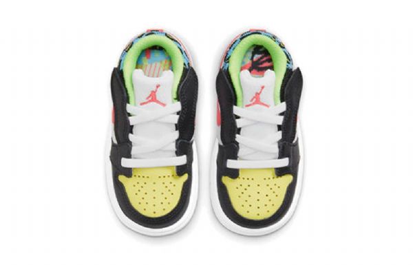Nike Air Jordan 1 Low Tops Td Sko Til Børn Flerfarvet