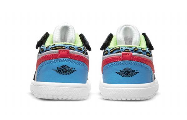 Nike Air Jordan 1 Low Tops Td Sko Til Børn Flerfarvet