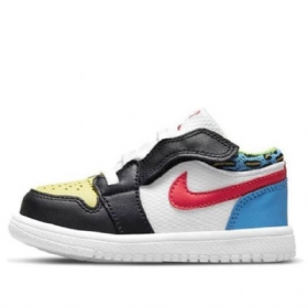 Nike Air Jordan 1 Low Tops Td Sko Til Børn Flerfarvet