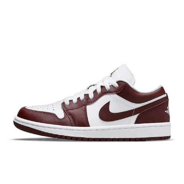 Nike Air Jordan 1 Low Tops Team Sko Til Damer Rød Hvid