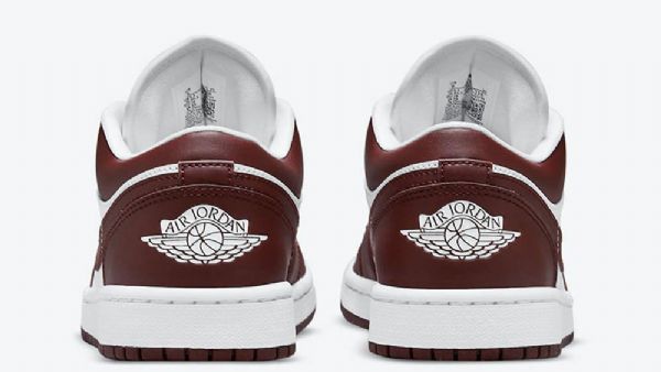 Nike Air Jordan 1 Low Tops Team Sko Til Damer Rød Hvid