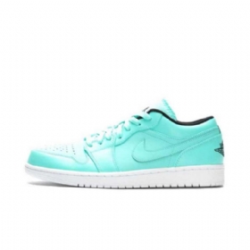 Nike Air Jordan 1 Low Tops Tiffany Sko Til Mænd Turkis