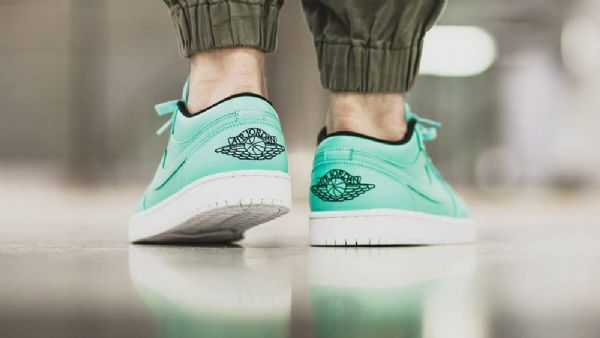 Nike Air Jordan 1 Low Tops Tiffany Sko Til Mænd Turkis
