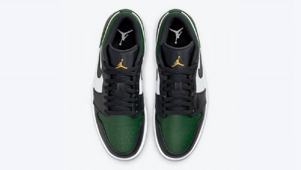 Nike Air Jordan 1 Low Tops Toe Sko Til Damer Grøn Sort Hvid
