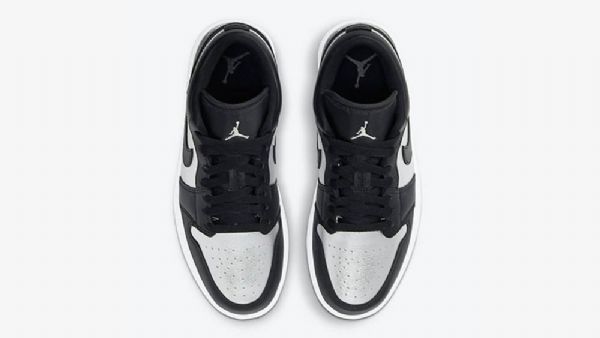 Nike Air Jordan 1 Low Tops Toe Sko Til Damer Sølv Sort