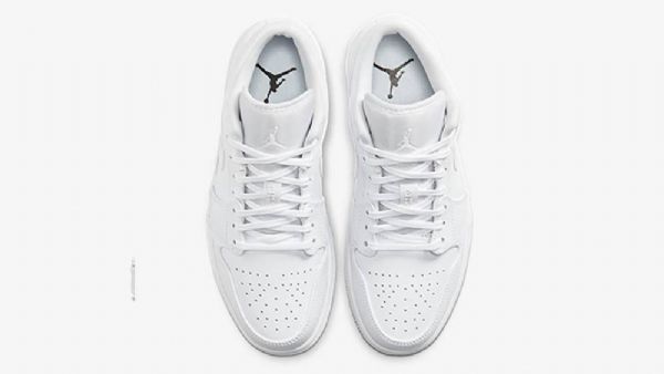 Nike Air Jordan 1 Low Tops Triple Sko Til Mænd Hvid
