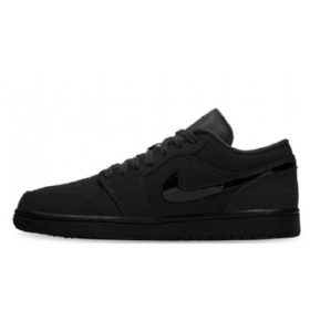 Nike Air Jordan 1 Low Tops Triple Sko Til Mænd Sort