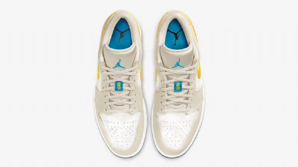 Nike Air Jordan 1 Low Tops Tropical Orewood Sko Til Mænd Khaki