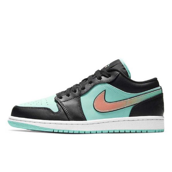 Nike Air Jordan 1 Low Tops Tropical Twist Sko Til Mænd Sort