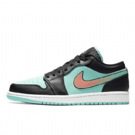 Nike Air Jordan 1 Low Tops Tropical Twist Sko Til Mænd Sort