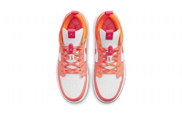 Nike Air Jordan 1 Low Tops Utility Gs Basketball Sko Til Mænd Coral Hvid