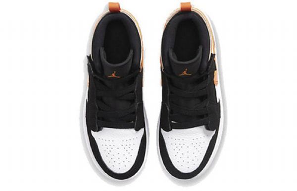 Nike Air Jordan 1 Mid Tops Alt (ps) Bp Sneakers Til Mænd Sort Orange
