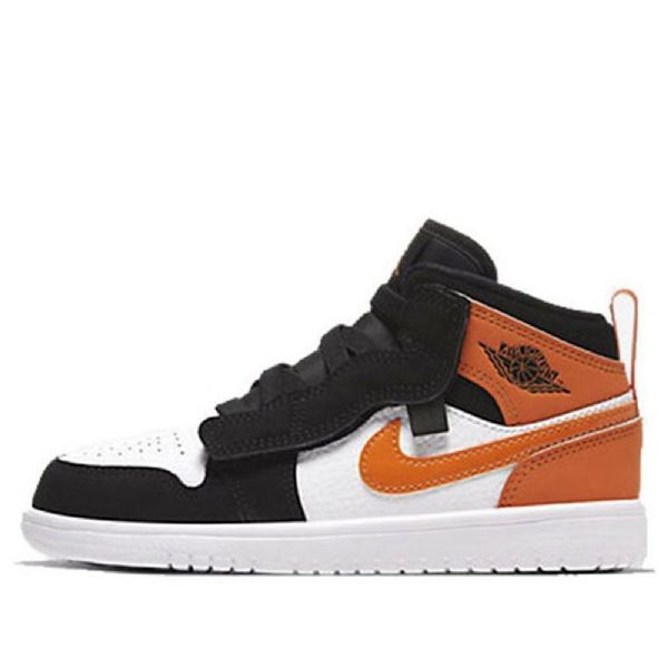 Nike Air Jordan 1 Mid Tops Alt (ps) Bp Sneakers Til Mænd Sort Orange