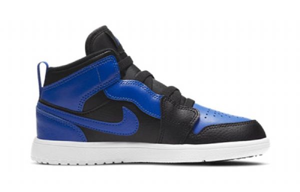Nike Air Jordan 1 Mid Tops Alt Ps Retro Basketball Sko Til Mænd Sort Blå