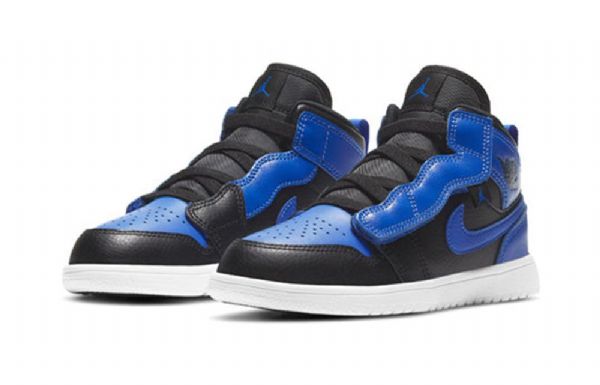 Nike Air Jordan 1 Mid Tops Alt Ps Retro Basketball Sko Til Mænd Sort Blå