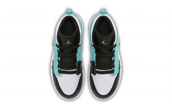 Nike Air Jordan 1 Mid Tops Alt Ps Retro Basketball Sko Til Mænd Sort Turkis