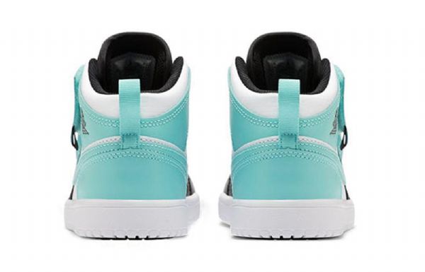 Nike Air Jordan 1 Mid Tops Alt Ps Retro Basketball Sko Til Mænd Sort Turkis