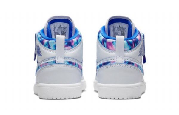 Nike Air Jordan 1 Mid Tops Alt Se Td Sko Til Børn Hvid Blå
