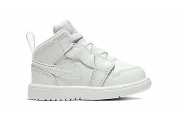 Nike Air Jordan 1 Mid Tops Alt Td Sko Til Børn Hvid